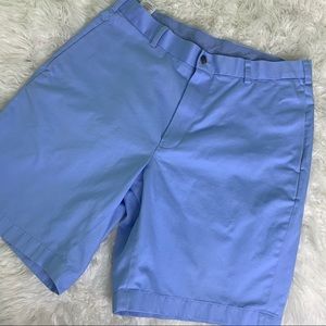 Brooks Brothers Blue Flat Front Shorts Size 35